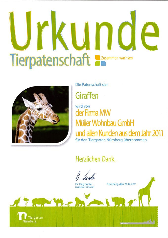 2011 - Soziales Engagement Tierpatenschaft